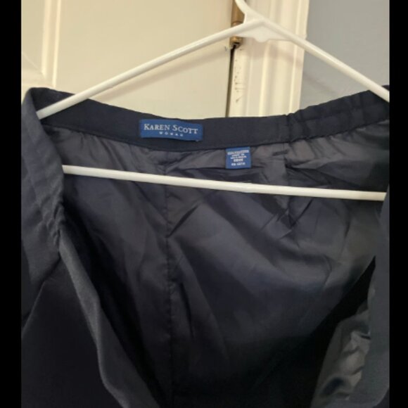 NWT Karen Scott size 18W Navy Dress Pants - Picture 2 of 5